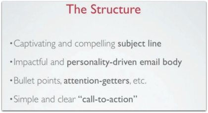 email marketing strategy using a weber